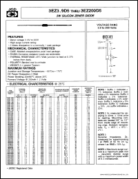 datasheet for 3EZ4.3D5 by 