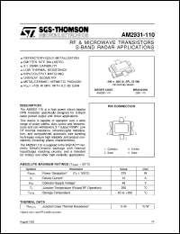 datasheet for AM2931-110 by SGS-Thomson Microelectronics
