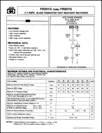 datasheet for FR206G by 