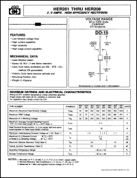 datasheet for HER206 by 