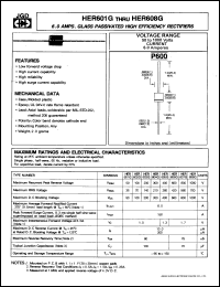 datasheet for HER606G by 