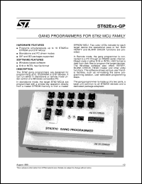 datasheet for ST62E15-GP by SGS-Thomson Microelectronics