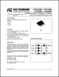 datasheet for ITA10B1 by SGS-Thomson Microelectronics