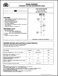 datasheet for P6KE27CA by 