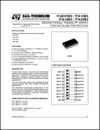datasheet for ITA10B3 by SGS-Thomson Microelectronics