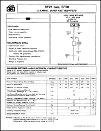 datasheet for SF26 by 