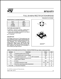 datasheet for BF3510TV by SGS-Thomson Microelectronics