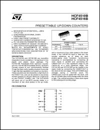 datasheet for HCF4510B by SGS-Thomson Microelectronics