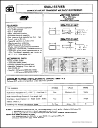 datasheet for SMAJ22CA by 