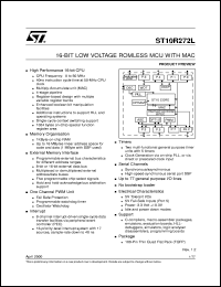 datasheet for ST10R272LAT1 by SGS-Thomson Microelectronics