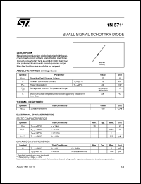 datasheet for 1N5711 by SGS-Thomson Microelectronics