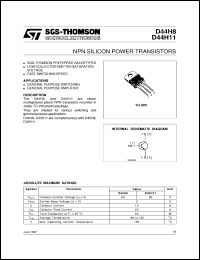 datasheet for D44H11 by SGS-Thomson Microelectronics