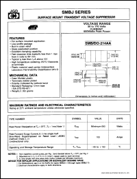 datasheet for SMBJ6.0 by 