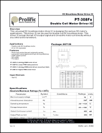 datasheet for PT-308F-D by 