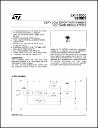 datasheet for LK115D20 by SGS-Thomson Microelectronics