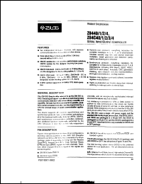 datasheet for Z84C4410PEC by 