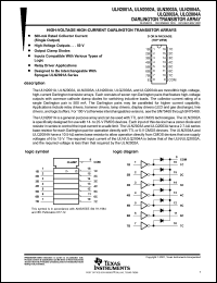 datasheet for ULN2003AN by Texas Instruments