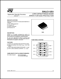 datasheet for DALC112S1 by SGS-Thomson Microelectronics