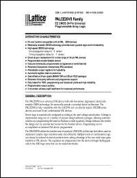 datasheet for PALCE20V8Q-25JI/4 by Lattice Semiconductor Corporation