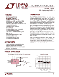 datasheet for LTC1596-1CCSW by Linear Technology