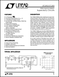 datasheet for LTC693IS by Linear Technology