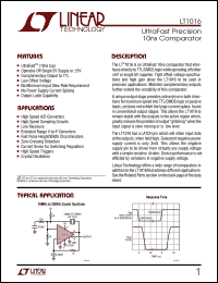 datasheet for LT1016IS8 by Linear Technology
