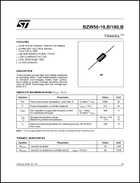 datasheet for BZW50-180 by SGS-Thomson Microelectronics