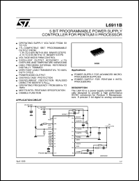 datasheet for L6911B by SGS-Thomson Microelectronics