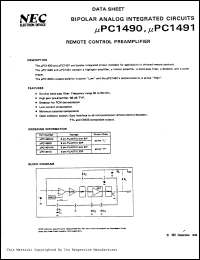 datasheet for uPC1491G by NEC Electronics Inc.