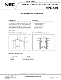 datasheet for uPC339G2 by NEC Electronics Inc.