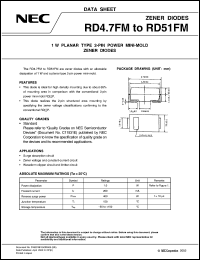 datasheet for RD4.7FMB by NEC Electronics Inc.