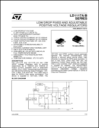 datasheet for LD1117ADT18TR by SGS-Thomson Microelectronics