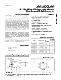 datasheet for MAX5035AUPA by Maxim Integrated Producs