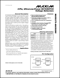 datasheet for MAX6380XR42-T by Maxim Integrated Producs