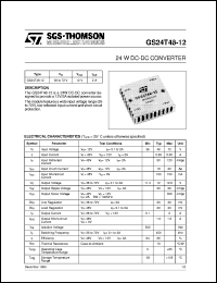 datasheet for GS24T48-12 by SGS-Thomson Microelectronics