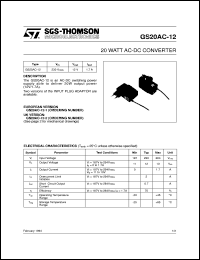 datasheet for GS20AC-12 by SGS-Thomson Microelectronics