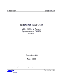 datasheet for K4S281632F-TC75 by Samsung Electronic