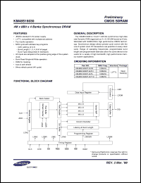 datasheet for K4S281632B-TL10 by Samsung Electronic