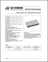 datasheet for GS120T48-3.3 by SGS-Thomson Microelectronics
