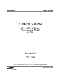 datasheet for K4S281632M-TC1H by Samsung Electronic