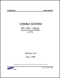 datasheet for K4S281632D-NC1H by Samsung Electronic