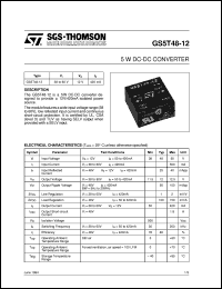 datasheet for GS5T48-12 by SGS-Thomson Microelectronics