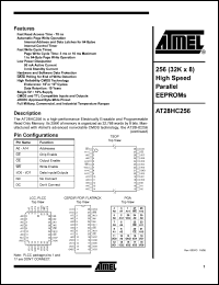 datasheet for AT28HC256F-90LM/883 by ATMEL Corporation