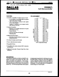 datasheet for DS5000T-8-16 by Dallas Semiconductor