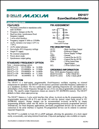 datasheet for DS1077U-133 by Dallas Semiconductor