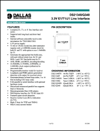 datasheet for DS21Q348 by Dallas Semiconductor