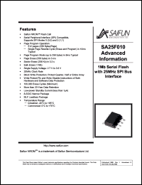 datasheet for SA25F010LMLF by 