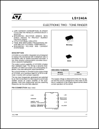 datasheet for LS1240A by SGS-Thomson Microelectronics