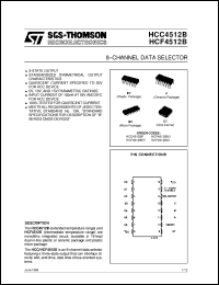 datasheet for HCF4512B by SGS-Thomson Microelectronics