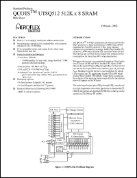 datasheet for UT8Q512-UWA by 